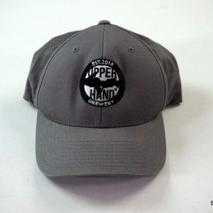 Bells Brewery Upper Hand Brewery Escanaba Michigan Logo Hat FlexFit L/XL Grey
